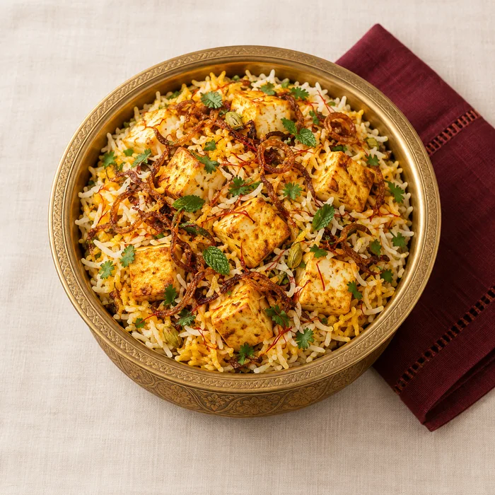Paneer Biryani — illustrative food image