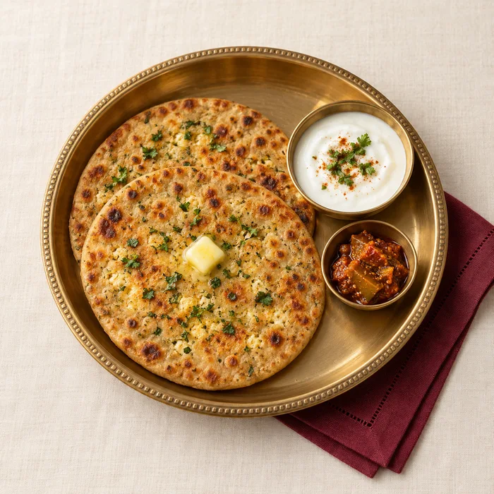 Paneer Paratha Meal — illustrative food image